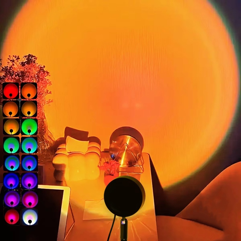 Photography Lighting Mood - USB Sunset Lamp 16 Colors LED