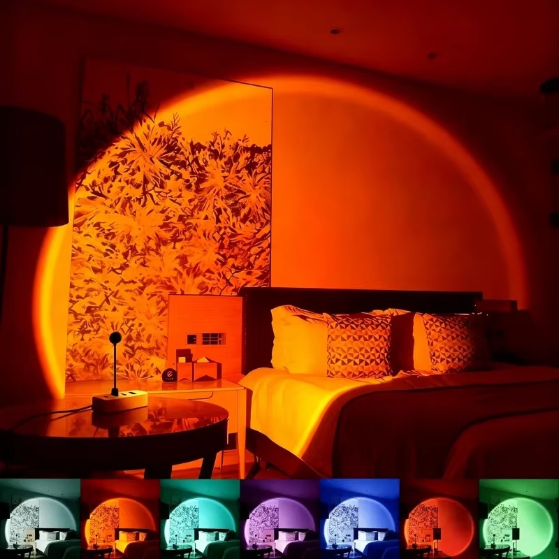 Photography Lighting Mood - Sunset Projection Lamp USB Mood Light,