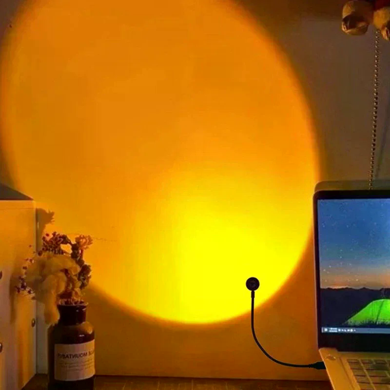 Photography Lighting Mood - LED Sunset Lamp Nightlights USB Projector