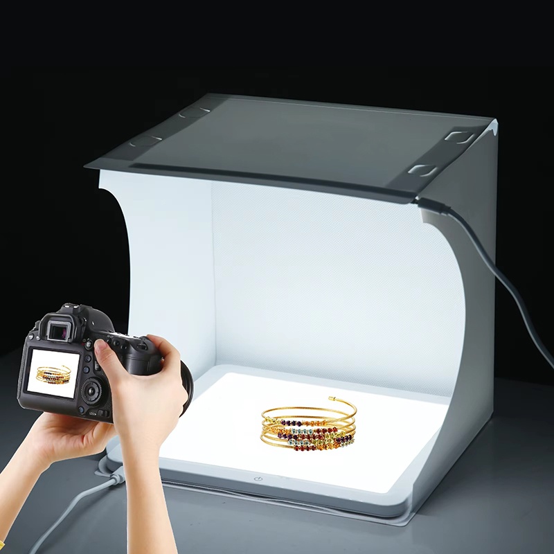 Photography Lighting Tent - 20cm Portable Photobox Photography Folding LED
