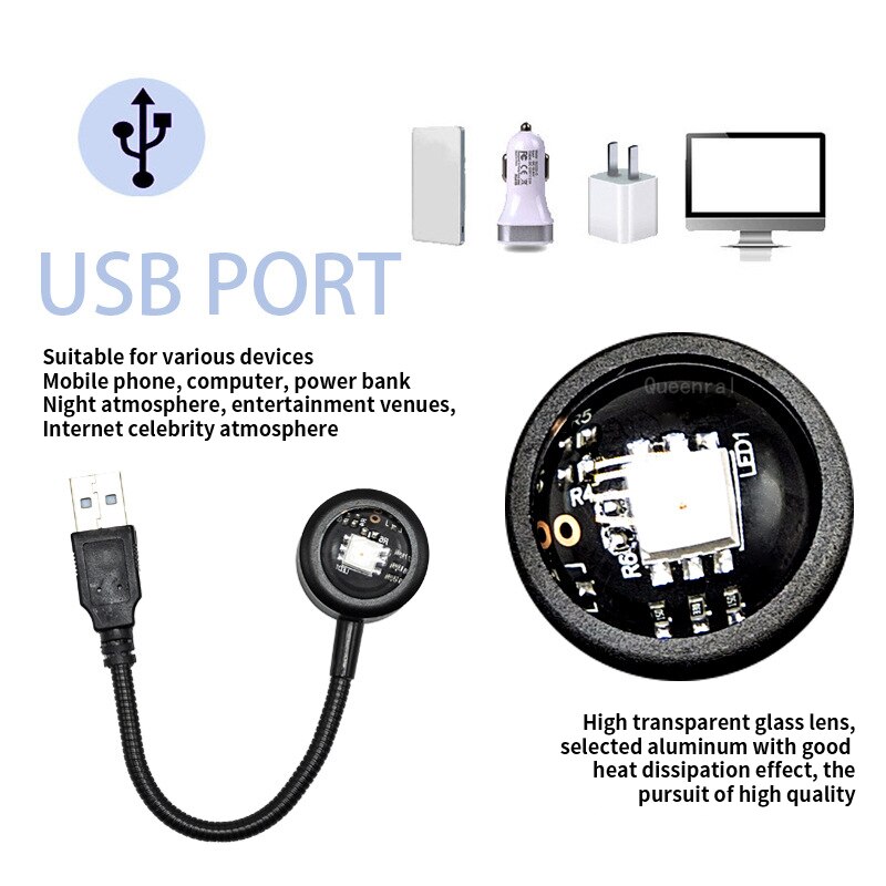 USB Sunset Lamp 16 Colors LED  - огляд і ціна Photography Lighting Mood