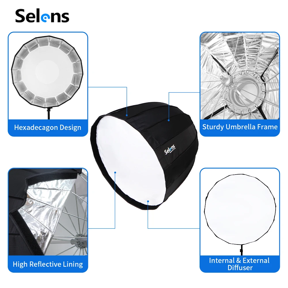 Selens Deep Parabolic Softbox  - огляд і ціна Parabolic Umbrella Deep