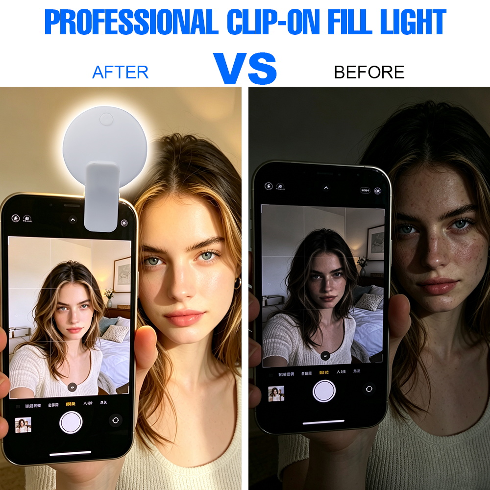 Portable Clip‑on Selfie Fill L - огляд і ціна Makeup Photography Lighting