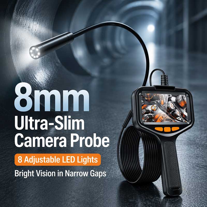 1080P HD Industrial Borescope  - огляд і ціна Macro Photography Led Lighting