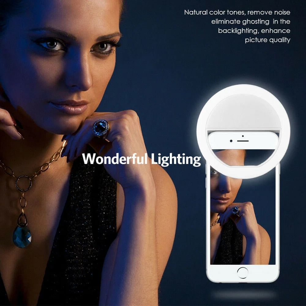 USB Charging LED Selfie Ring L - огляд і ціна Photography Lighting Tent