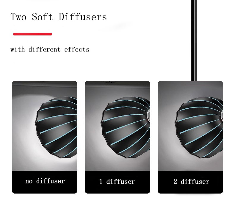 90cm Softbox with Grid 16-rib  - огляд і ціна Parabolic Umbrella Deep