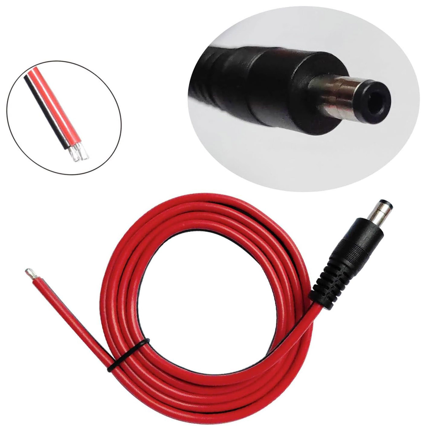 1pc 14AWG DC Power Supply 5.5m - огляд і ціна Photography Led Lighting Kit