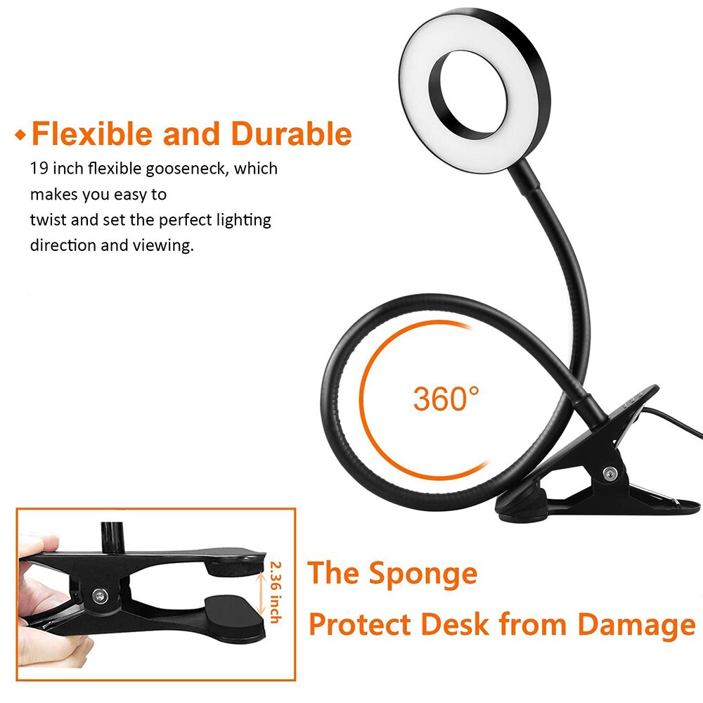 48 LEDs Desk Lamp Clip USB Boo - огляд і ціна Photography Lighting Book