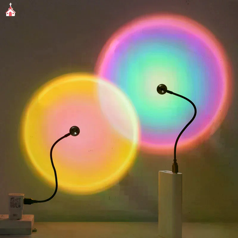 LED Sunset Lamp Nightlights US - огляд і ціна Photography Lighting Mood