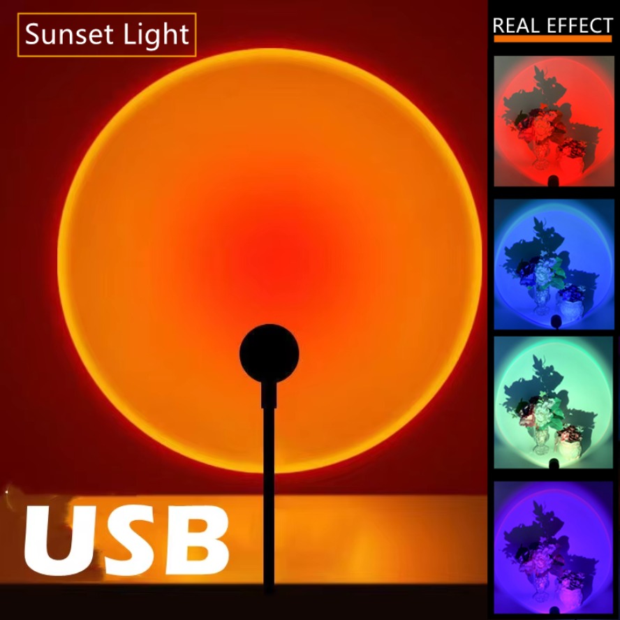 Led 5V Colorful USB Sunset Lam - огляд і ціна Photography Lighting Mood