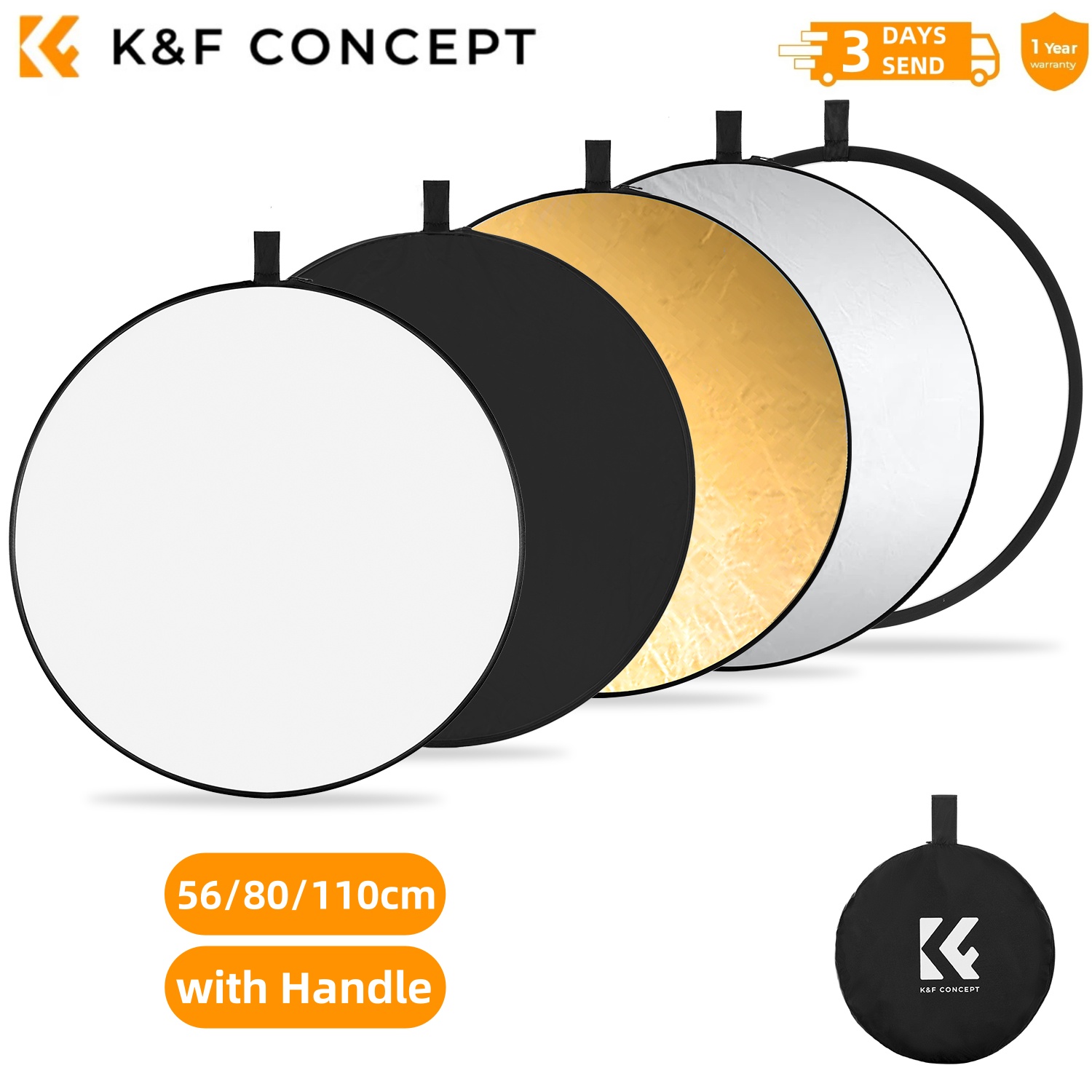K&F CONCEPT 56/80/110cm 5-in-1 - огляд і ціна Photography Lighting Tent