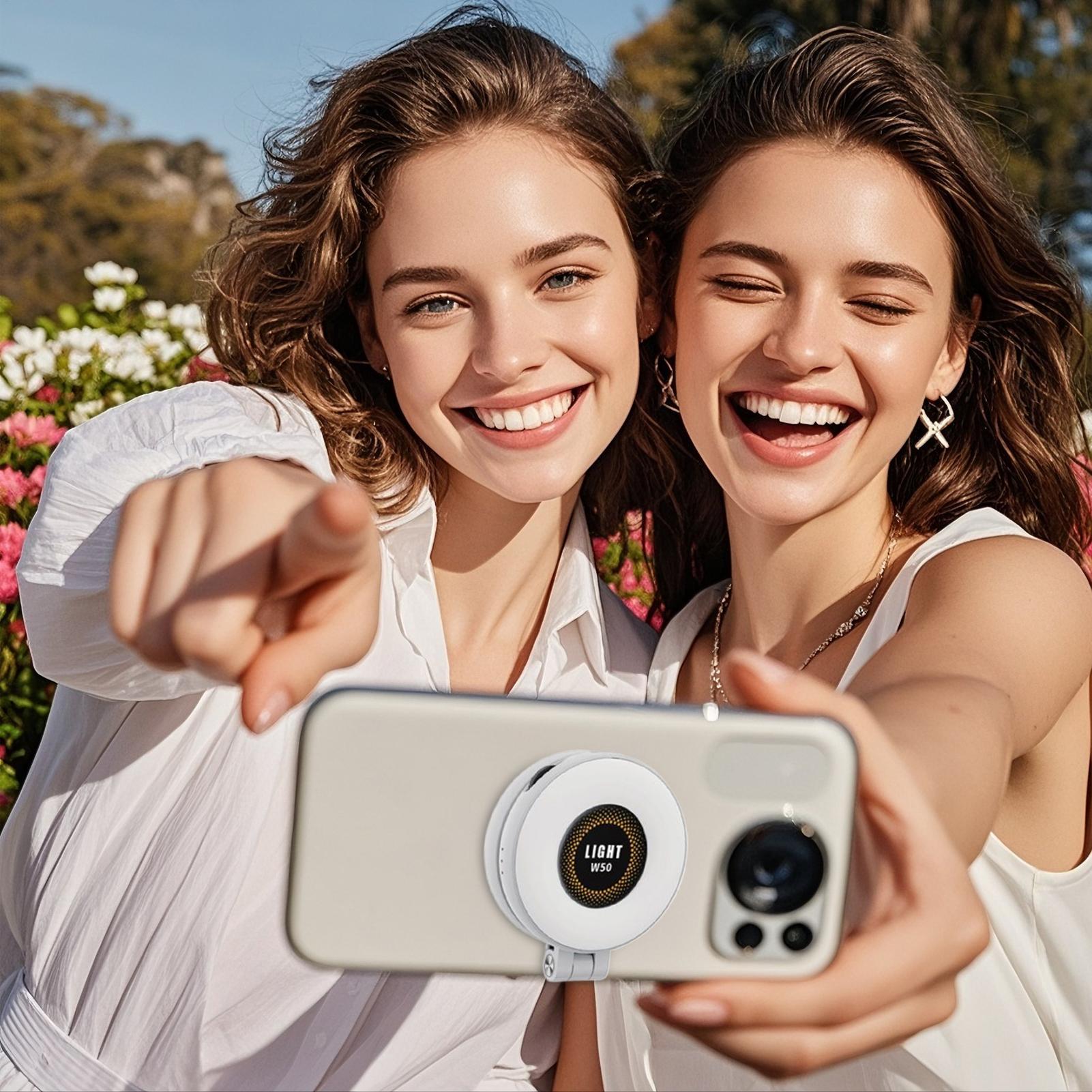 Magnetic Selfie Light 3 Modes  - огляд і ціна Makeup Photography Lighting