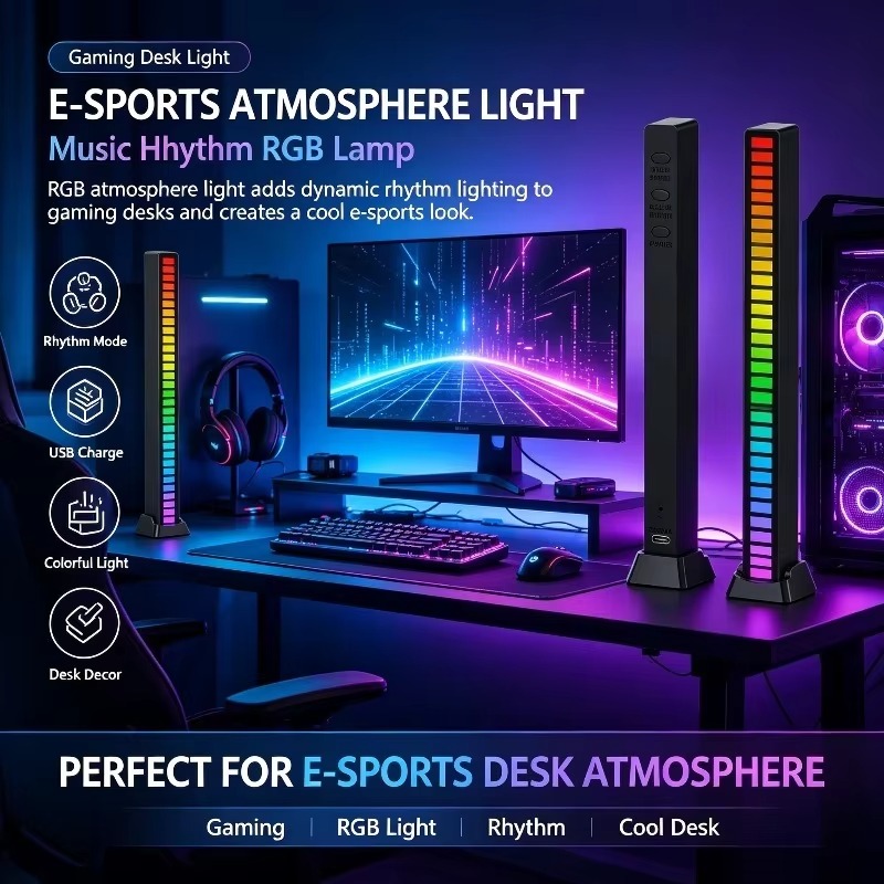 Gaming Desk Light RGB Music Rh - огляд і ціна Photography Lighting Mood