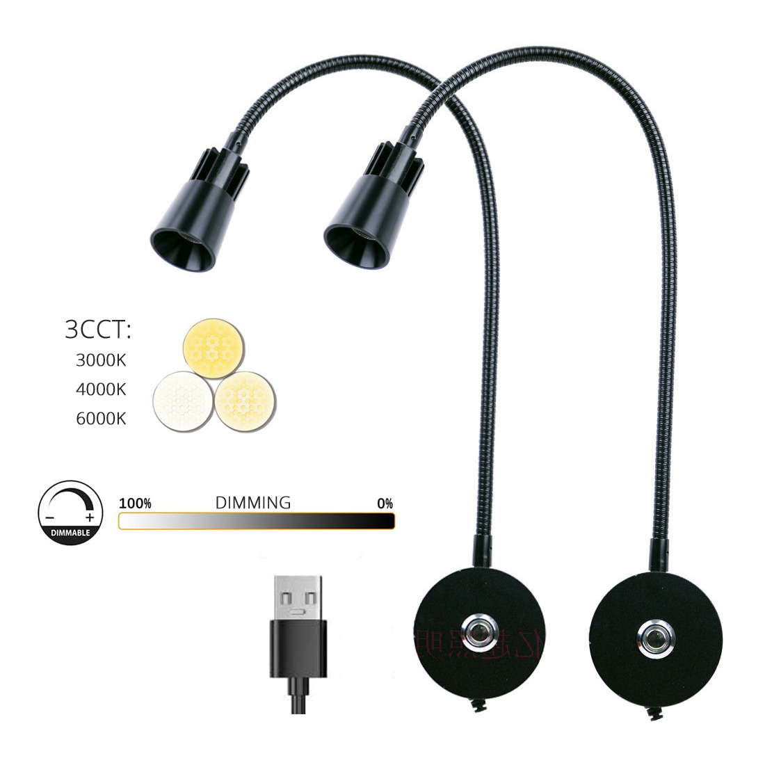 2pcs 5V USB Bedside Wall Readi - огляд і ціна Photography Lighting Book