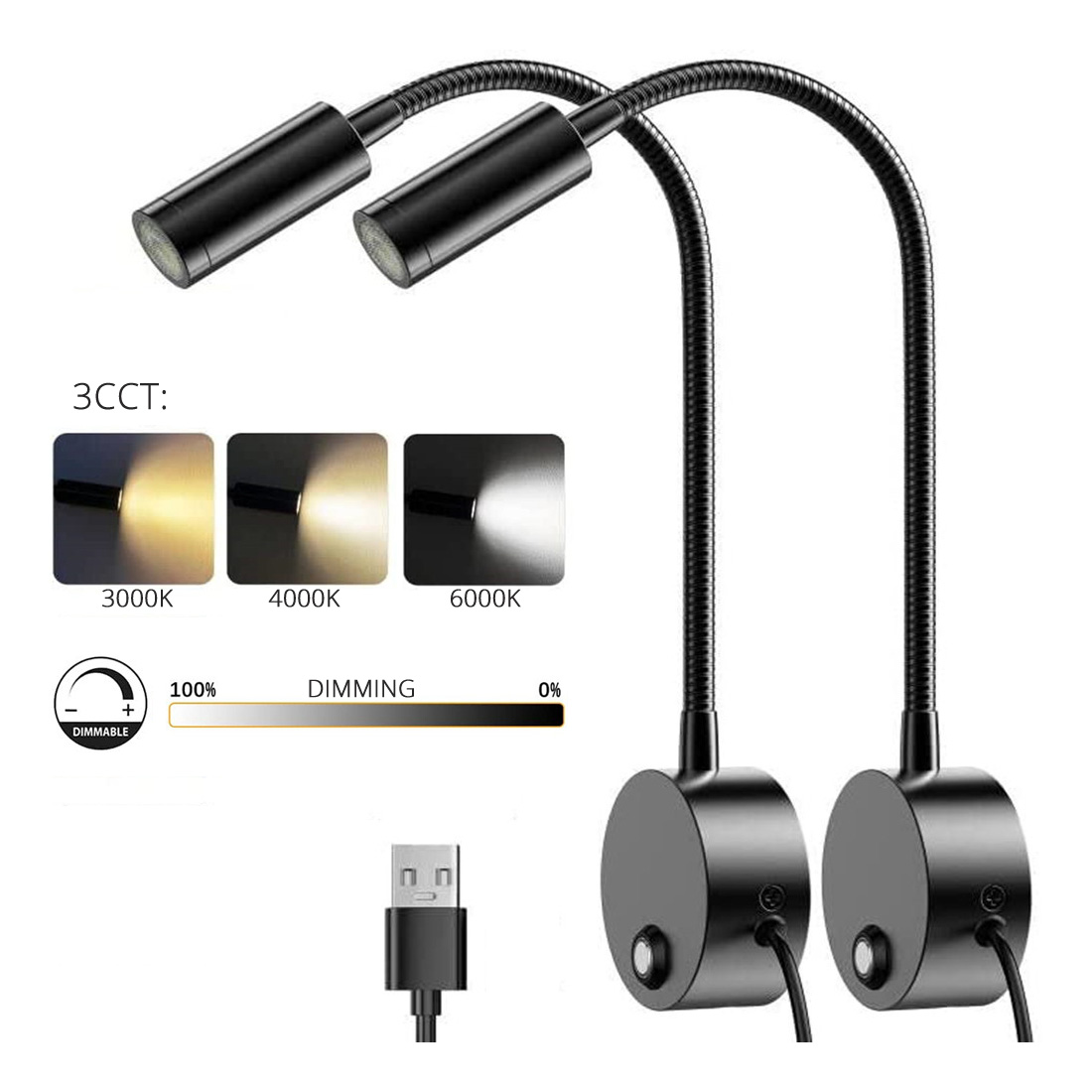 2pcs 5V USB Bedside Wall Readi - огляд і ціна Photography Lighting Book