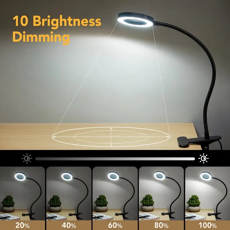 48 LEDs Clip on Desk Lamp 360° - огляд і ціна Photography Lighting Book