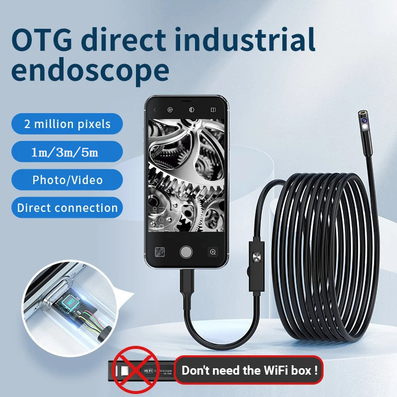 Single/Dual Lens Endoscope Cam - огляд і ціна Macro Photography Led Lighting