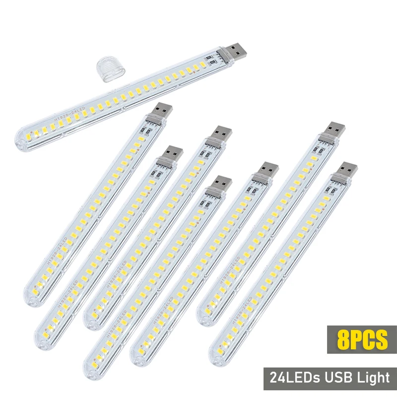 DC5V USB LED Light 24LED 8LED  - огляд і ціна Photography Lighting Book
