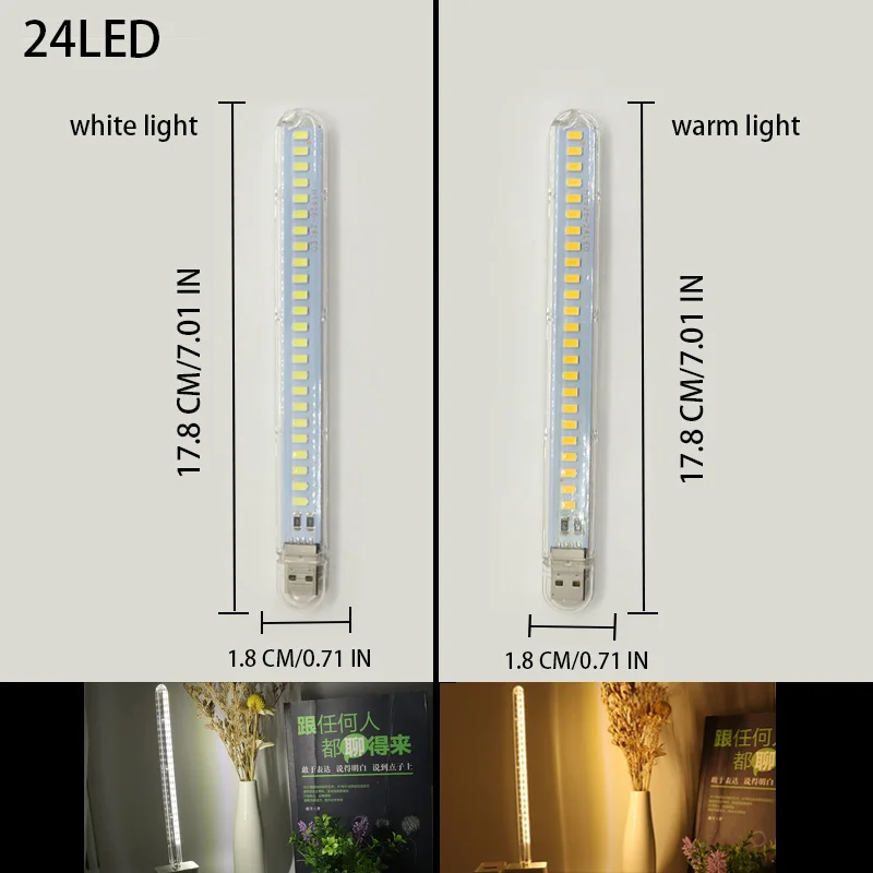 DC5V USB LED Light 24LED 8LED  - огляд і ціна Photography Lighting Book