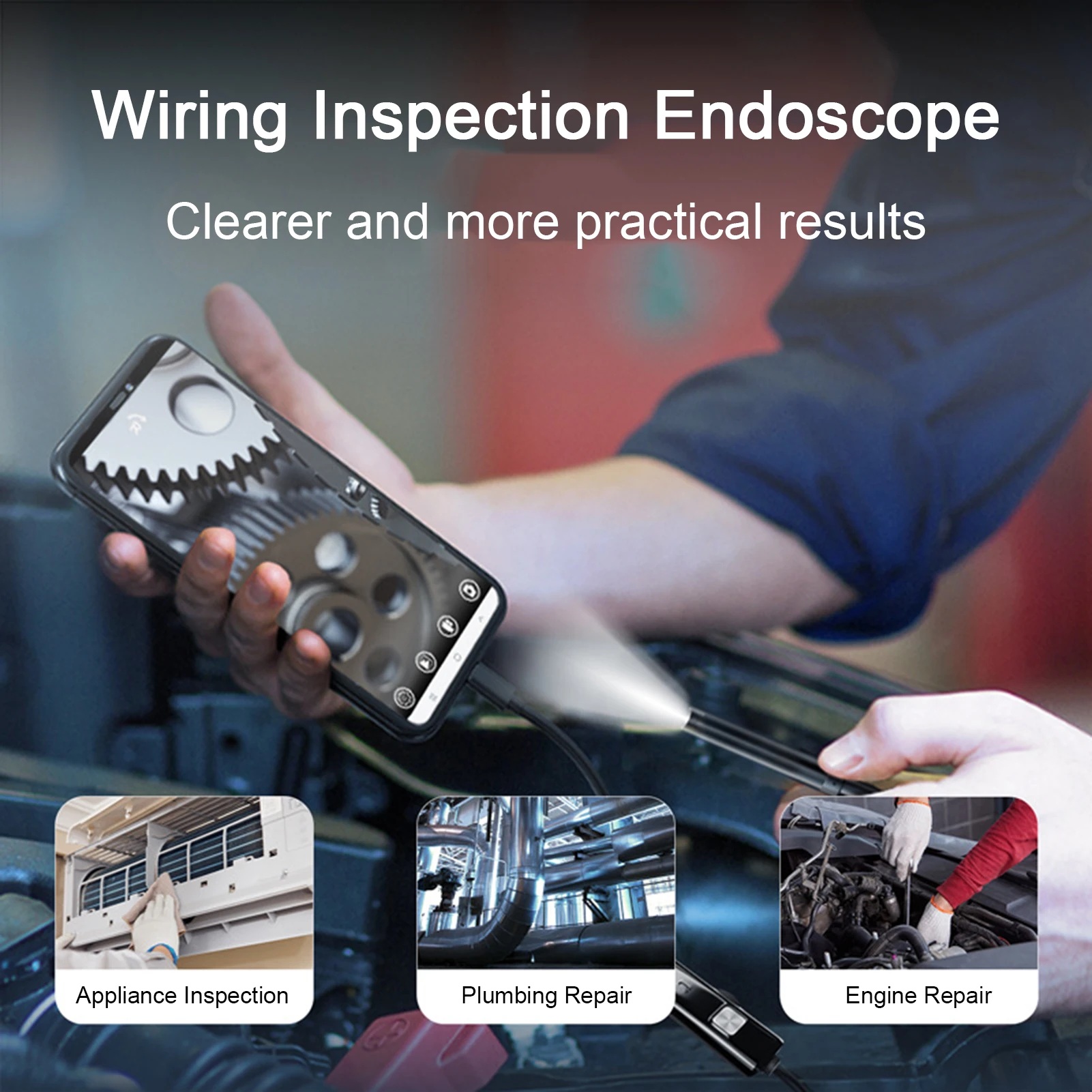 1-10m Endoscope Camera Android - огляд і ціна Macro Photography Led Lighting