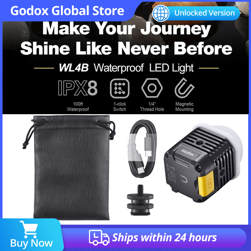 in Stock Godox WL4B 5600K Wate - огляд і ціна Photography Mobile Lighting